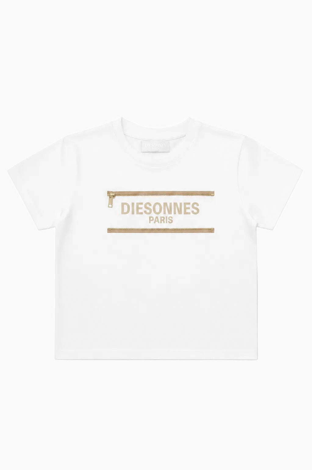 Parallel Zip Tee WHITE [LADIES]