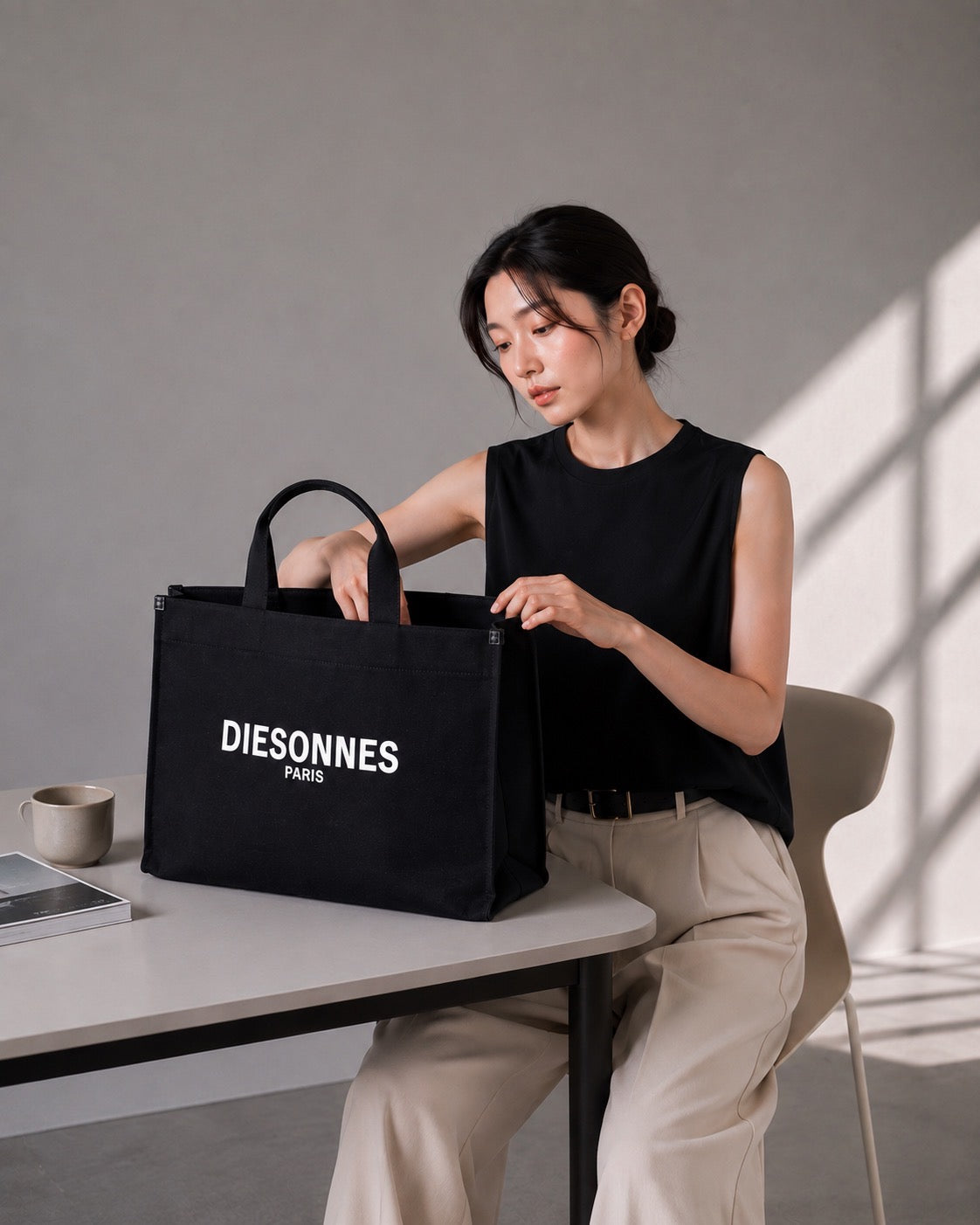 Black Signature Tote