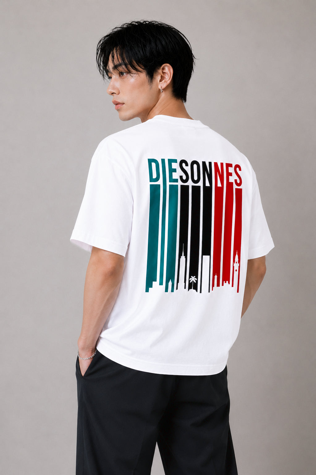Color Bars Tee WHITE