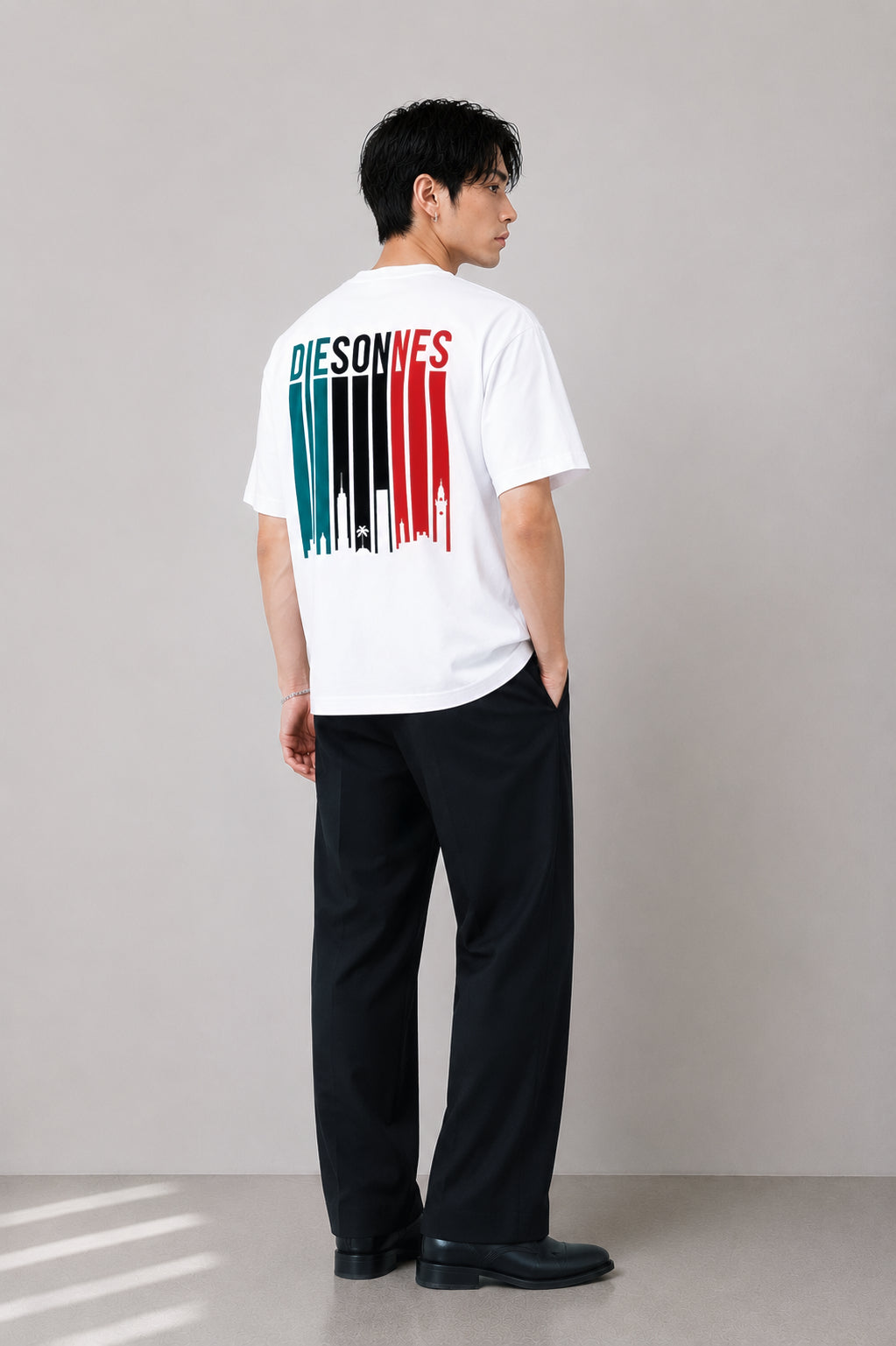 Color Bars Tee WHITE