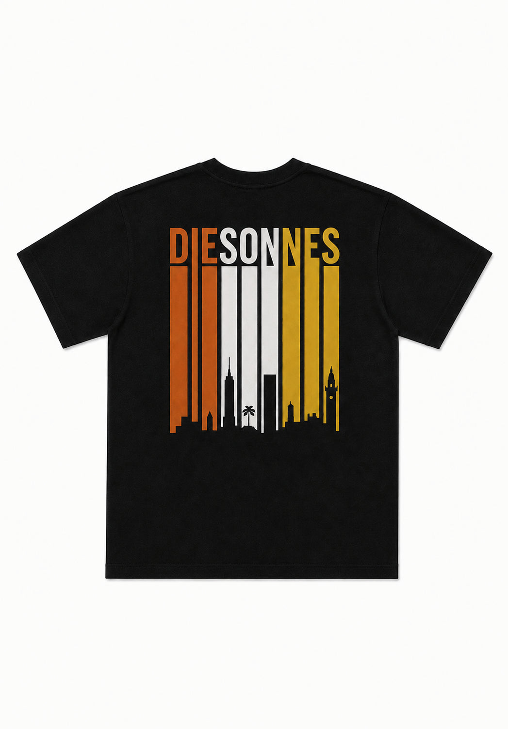 Color Bars Tee BLACK