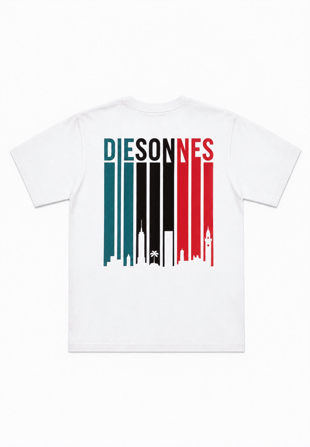 Color Bars Tee WHITE
