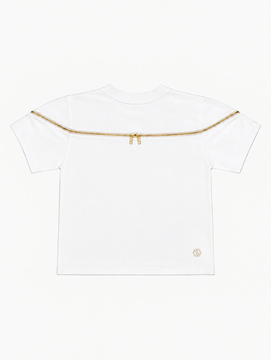 Contour Zip Tee WHITE [WOMEN'S]