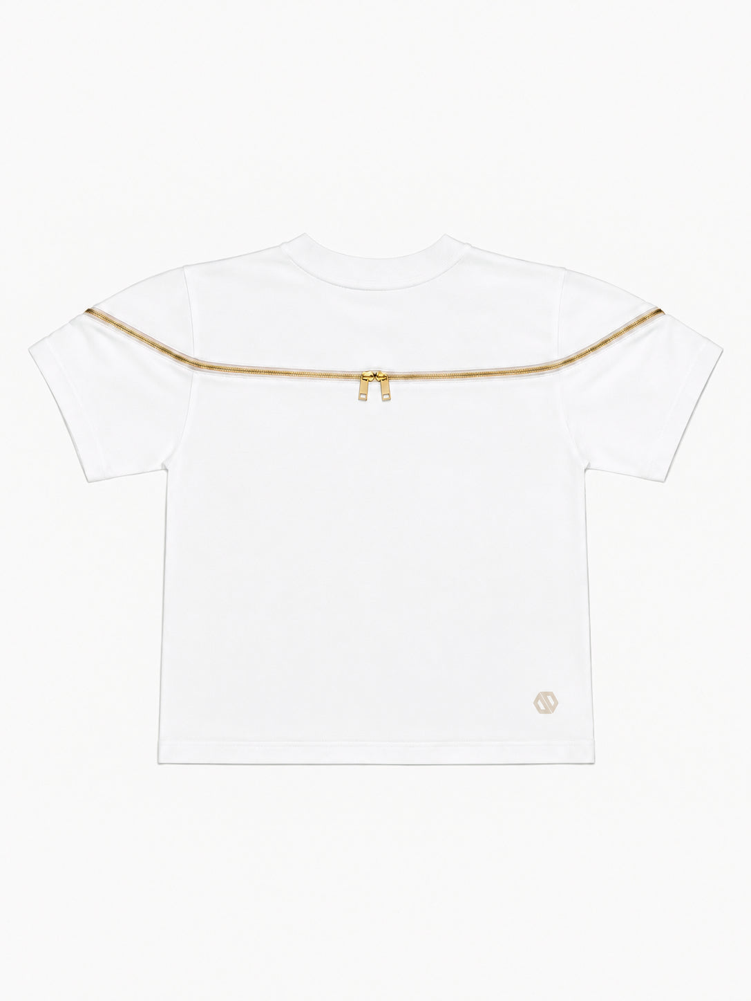 Contour Zip Tee WHITE [LADIES]