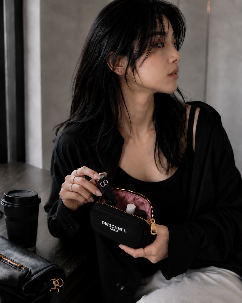 Dual Accent Pouch  GOLD