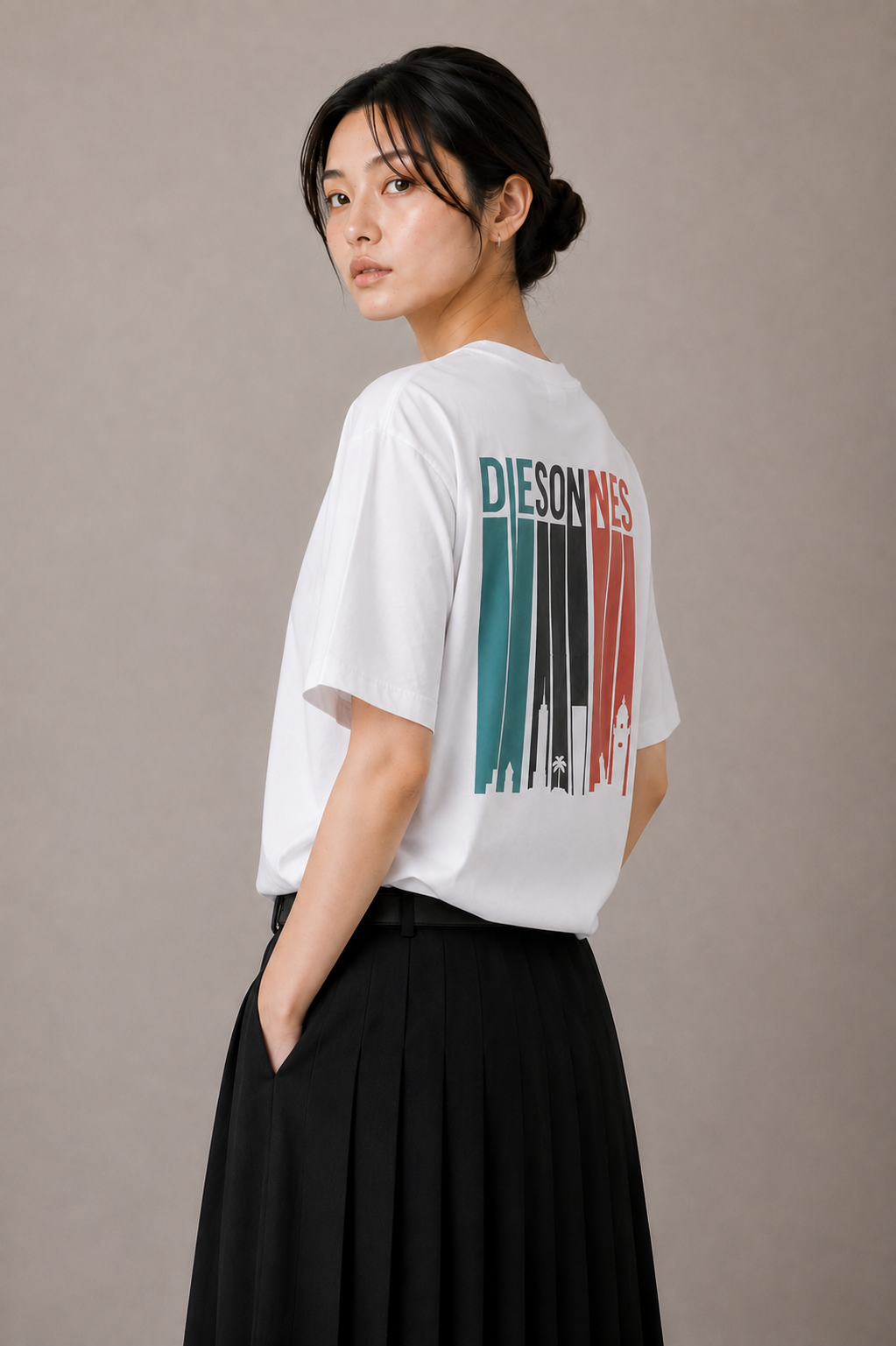 Color Bars Tee WHITE