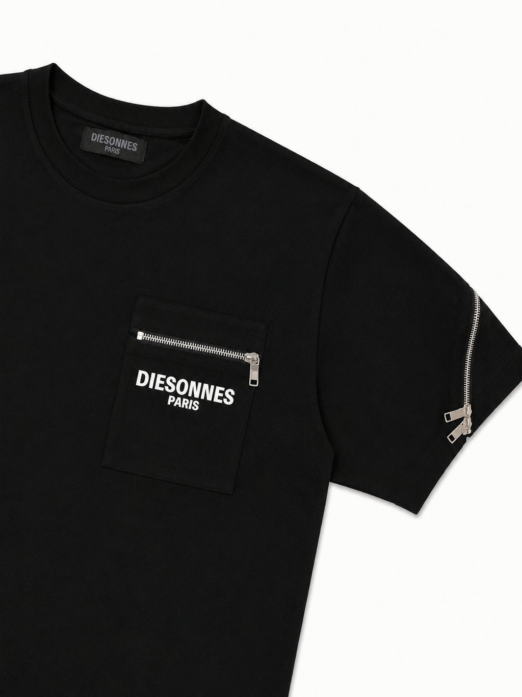 Contour Zip Tee BLACK [LADIES]
