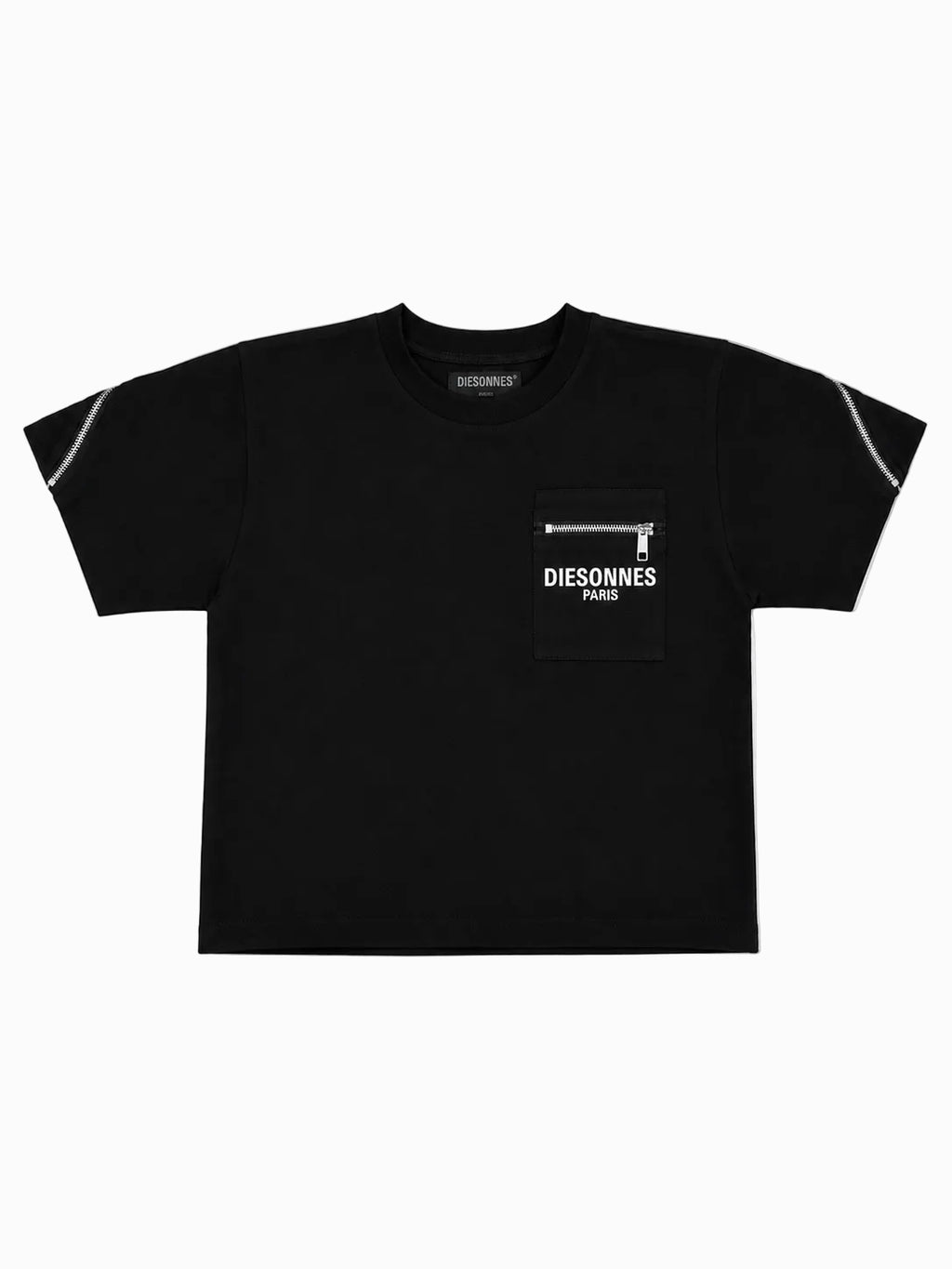 Contour Zip Tee BLACK [LADIES]