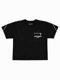 Contour Zip Tee BLACK [LADIES]