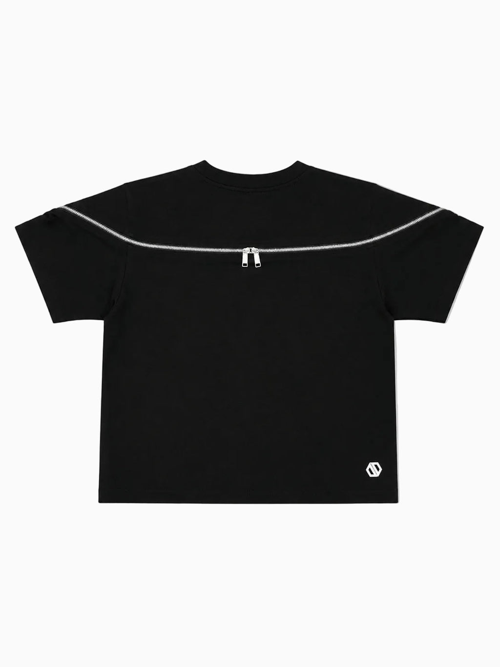 Contour Zip Tee BLACK [LADIES]