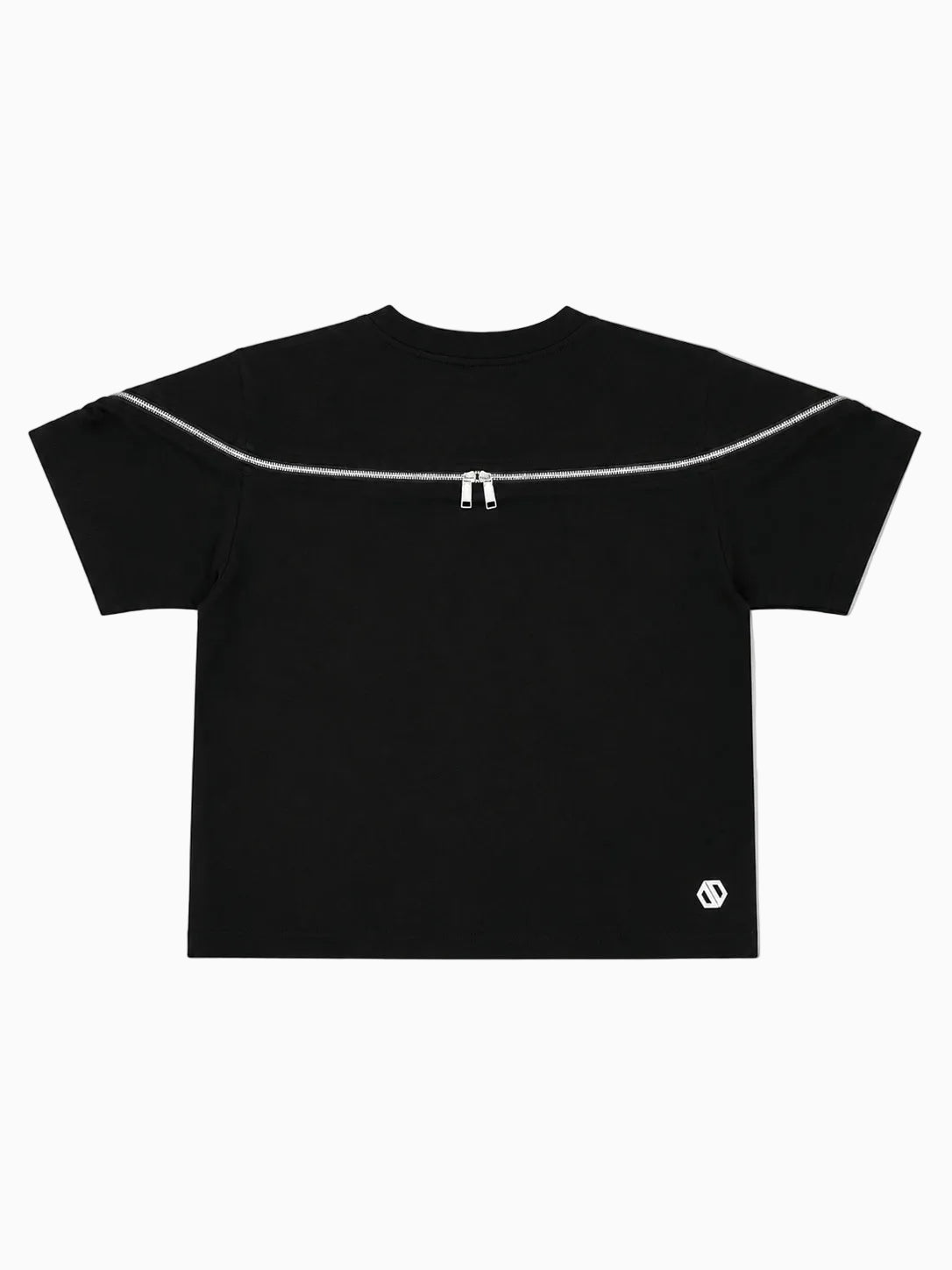 Contour Zip Tee BLACK [LADIES]