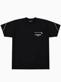 Contour Zip Tee BLACK [UNISEX]