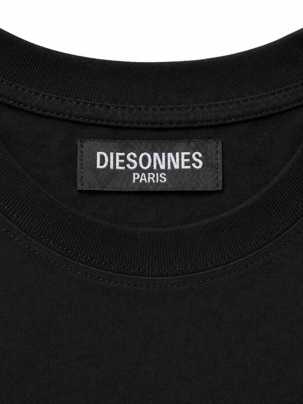 Parallel Zip Tee BLACK [LADIES]