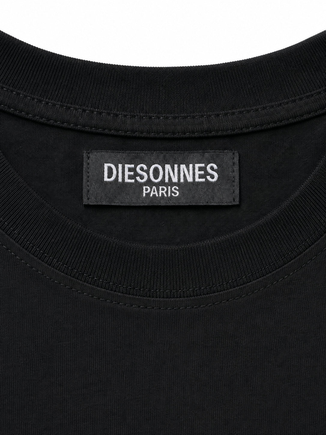 Parallel Zip Tee BLACK [LADIES]