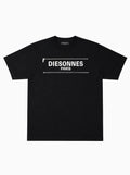 Parallel Zip Tee BLACK [UNISEX]