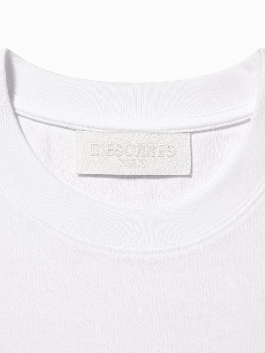 Parallel Zip Tee WHITE [LADIES]