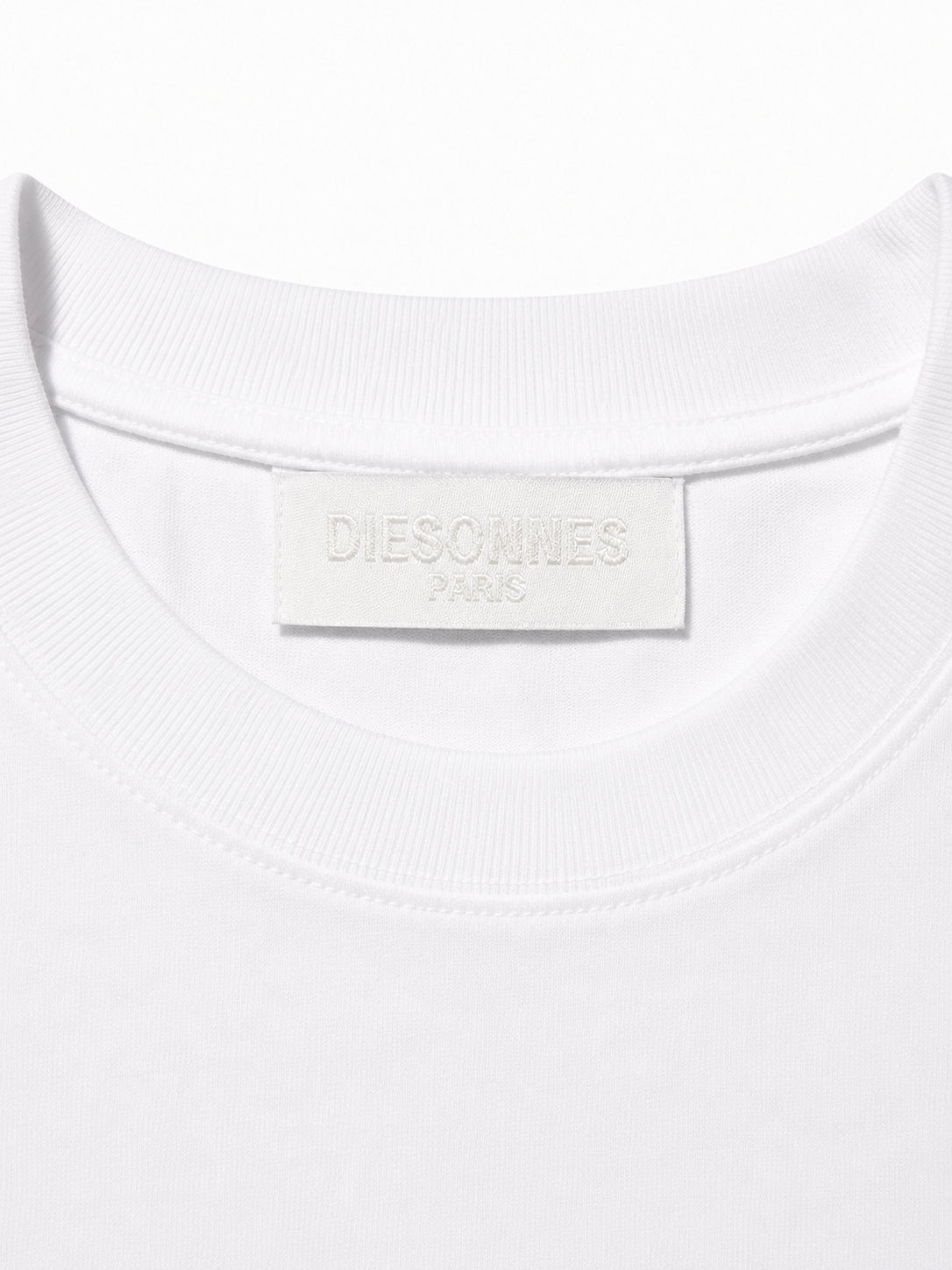 Parallel Zip Tee WHITE [LADIES]
