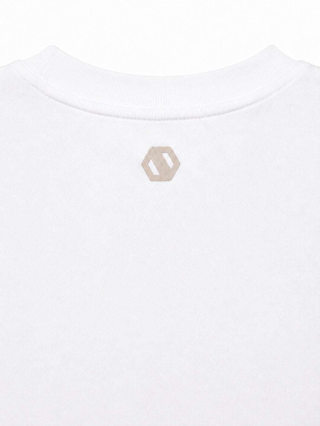 Parallel Zip Tee WHITE [UNISEX]