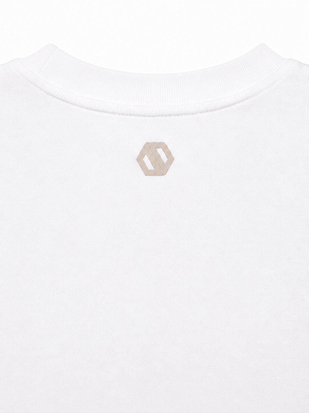 Parallel Zip Tee WHITE [UNISEX]