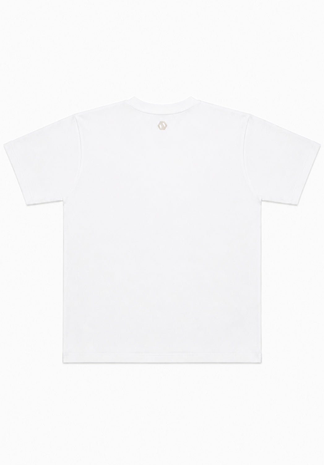 Parallel Zip Tee WHITE [UNISEX]