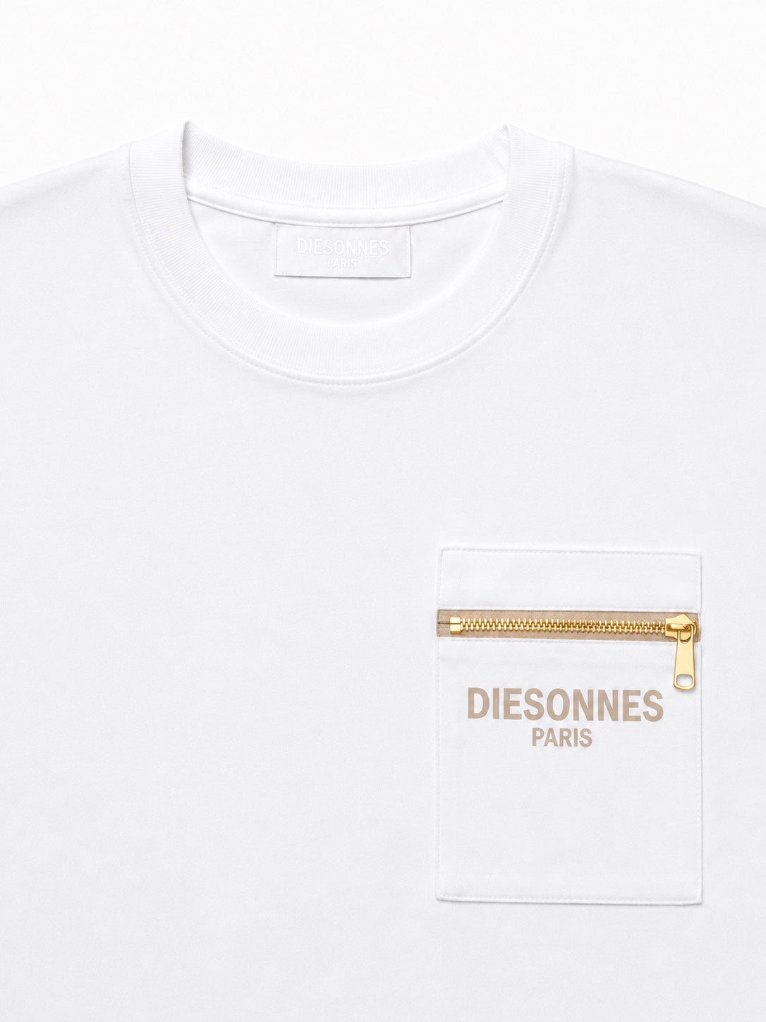 Contour Zip Tee WHITE [LADIES]