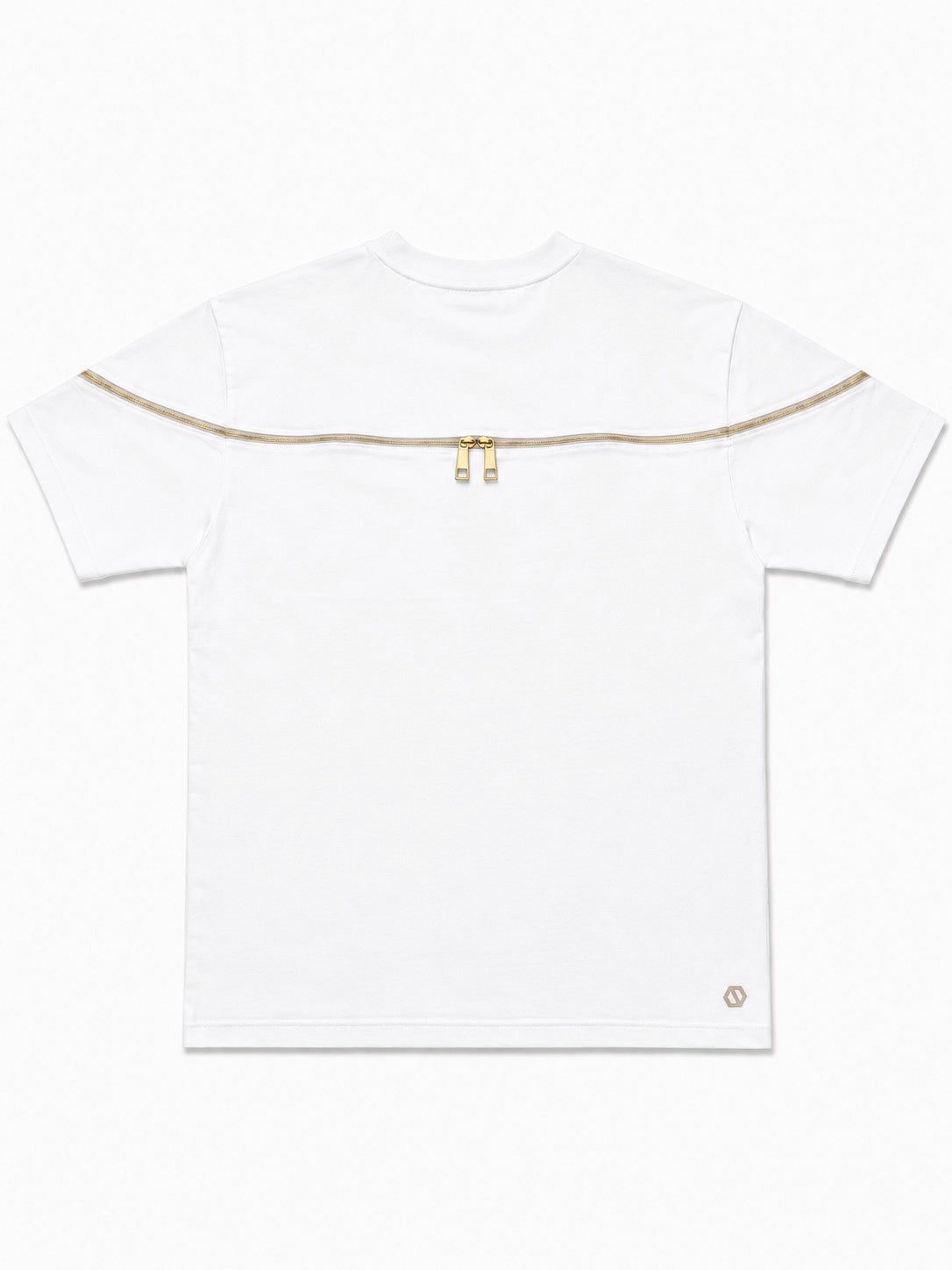 Contour Zip Tee WHITE [UNISEX]