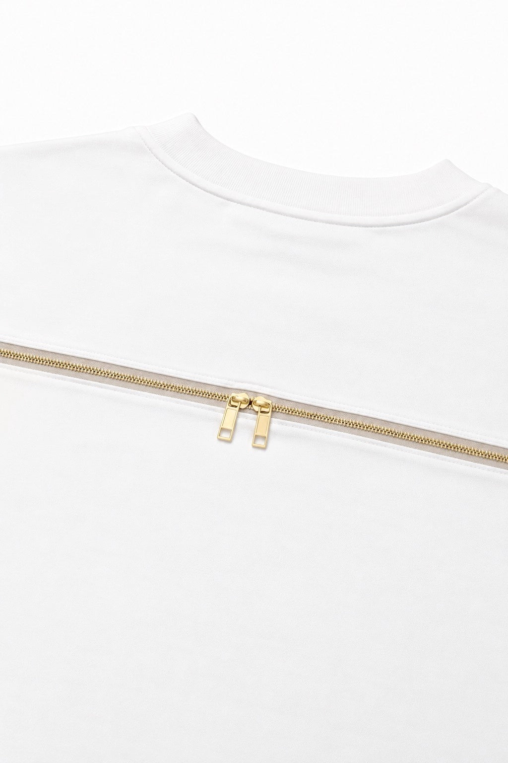 Contour Zip Tee WHITE [WOMEN'S]
