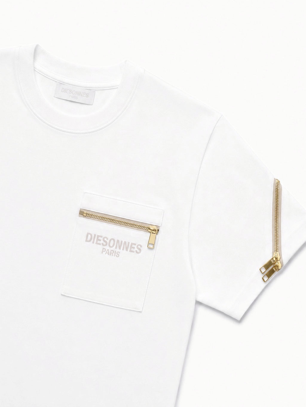 Contour Zip Tee WHITE [WOMEN'S]